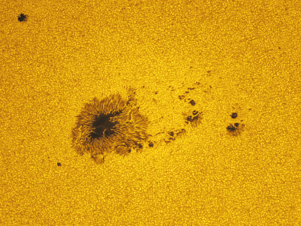 Surface granulation & sunspot