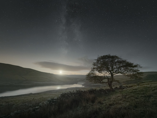 Moorland Moonset